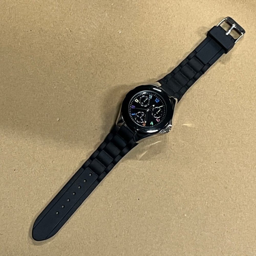 3/$25 Women's Mans Kohl's Black Watch NEW Battery